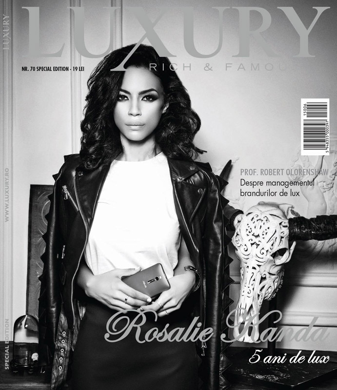 Luxury Magazine ~~ Numar aniversar 5 ani ~~ Coperta: Rosalie Kanda ~~ Iunie 2015
