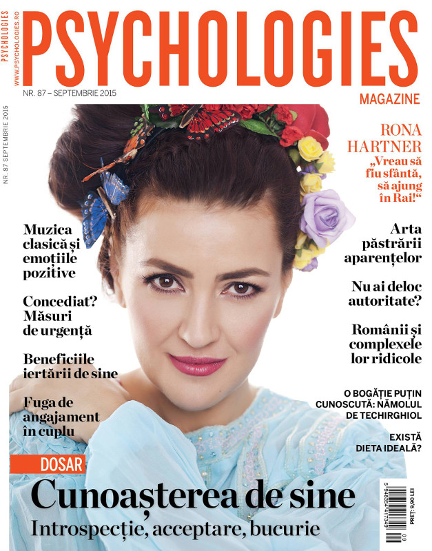Psychologies Romania ~~ Coperta: Rona Hartner ~~ Septembrie 2015