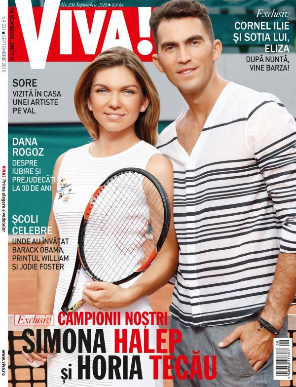 Revista VIVA! Romania ~~ Coperta: Simona Halep si Horia Tecau ~~ Septembrie 2015