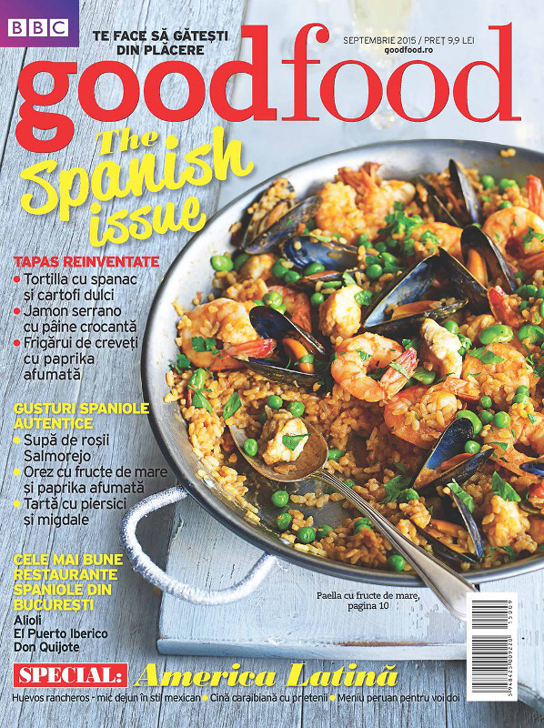 Good Food Romania ~~ The Spanish Issue ~~ Septembrie 2015 ~~ Pret: 10 lei