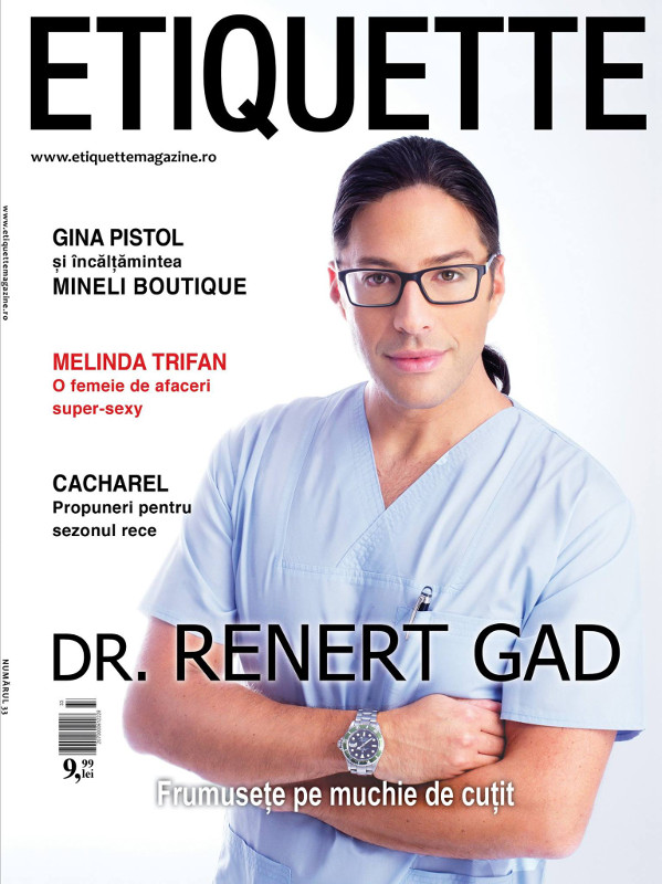 Etiquette Magazine Romania ~~ Coperta: Renert Gad ~~ Noiembrie 2015 ~~ Pret: 10 lei