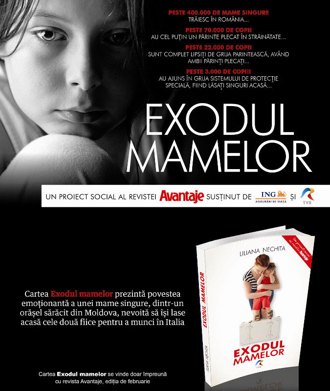 Cartea EXODUL MAMELOR, impreuna cu revista Avantaje, editia de Decembrie 2015 ~~ Pret pachet: 14 lei
