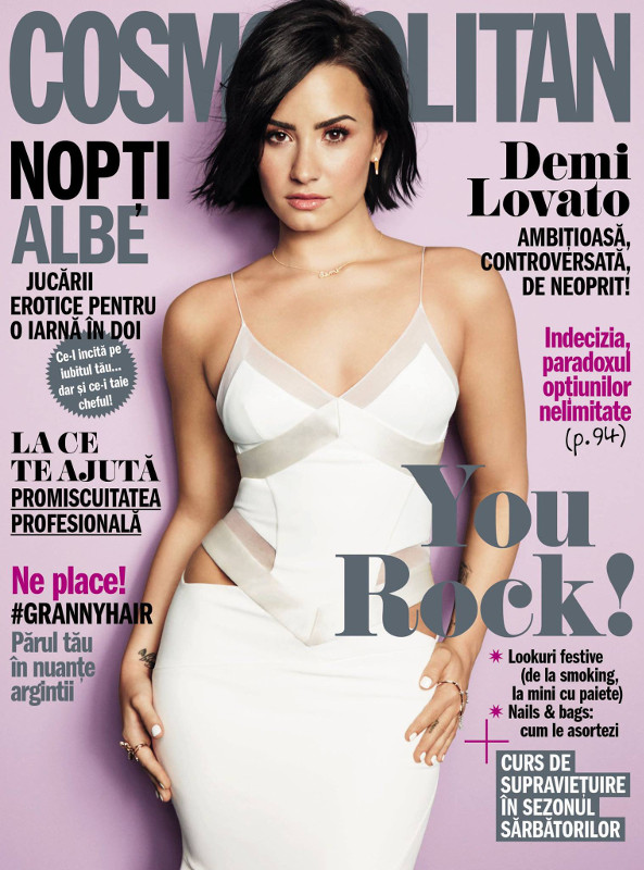 Cosmopolitan Romania ~~ Coperta: Demi Lovato ~~ Decembrie 2015