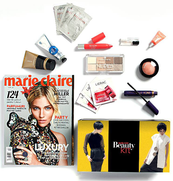 Marie Claire Beauty Kit ~~ Prima editie, Decembrie 2015 ~~ Pret: 59 lei
