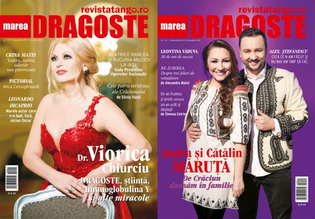 Revista Tango - Marea Dragoste ~~ Coperta: Viorica Chiurciu si Andra & Catalin Maruta ~~ Decembrie 2015 - Ianuarie 2016