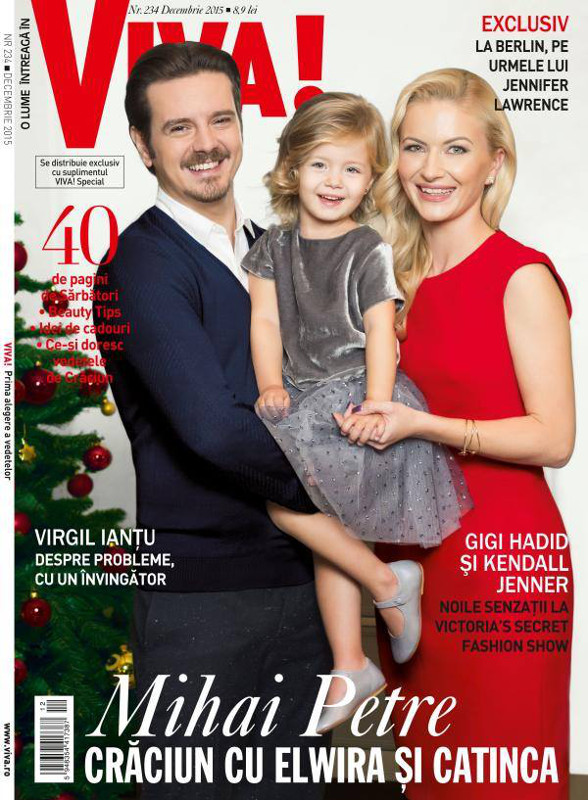 VIVA! Romania ~~ Coperta: Mihai Petre si familia ~~ Decembrie 2015