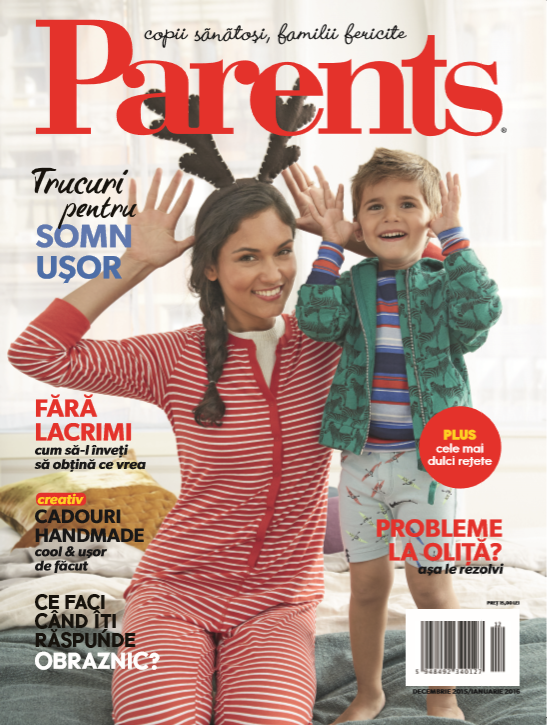 Revista PARENTS ~~ Cadouri handmade ~~ Decembrie 2015 ~~ Pret: 15 lei