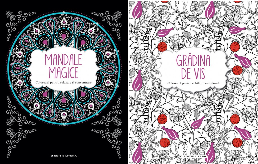 Carti de colorat: Mandale magice si Gradina de vis ~~ Pret: 15 lei/bucata ~~ Februarie 2016