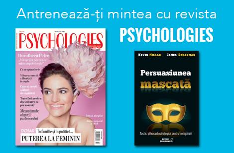 Pachet revista Psychologies Romania si cartea PERSUASIUNEA MASCATA ~~ Martie 2016 ~~ Pret: 20 lei