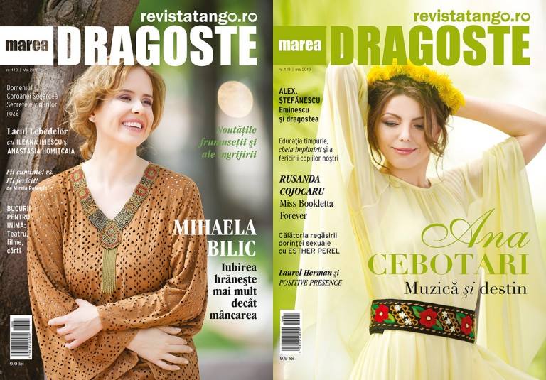 Tango Marea Dragoste ~~ Coperta: Mihaela Bilic si Ana Cebotari ~~ Mai 2016