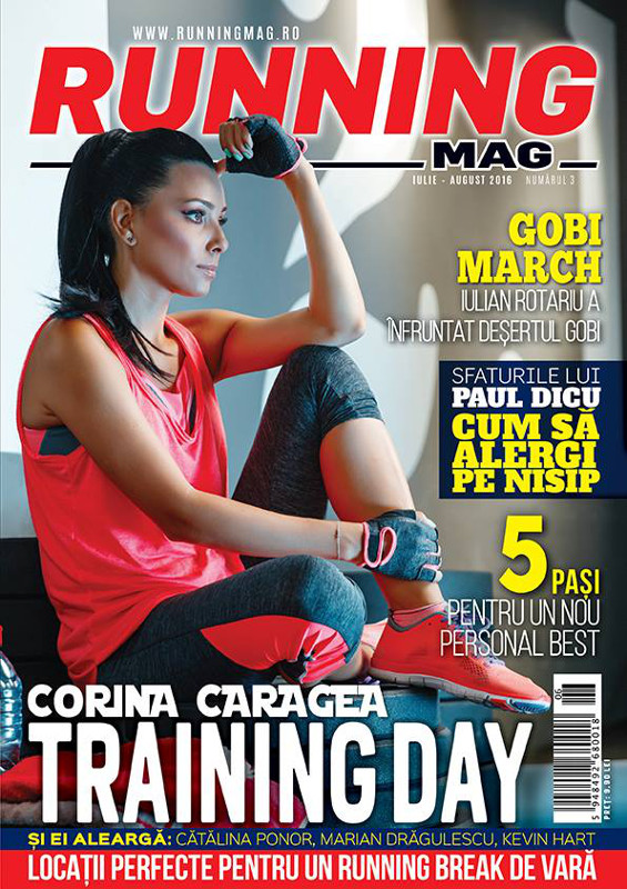 Running Mag ~~ Coperta: Corina Caragea ~~ Nr. 3 Iulie-August 2016