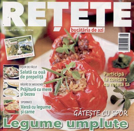 Bucataria de azi RETETE ~~ Gateste cu spor legume umplute ~~ August 2016 ~~ Pret: 5 lei