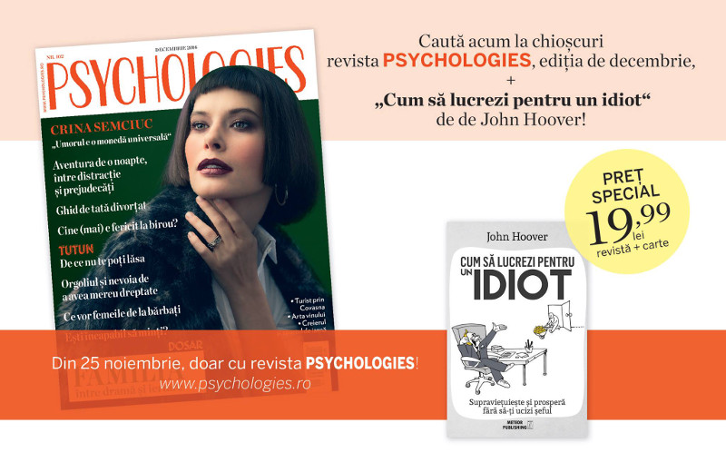 Psychologies Magazine Romania ~~ Coperta: Crina Semciuc ~~ Decembrie 2016