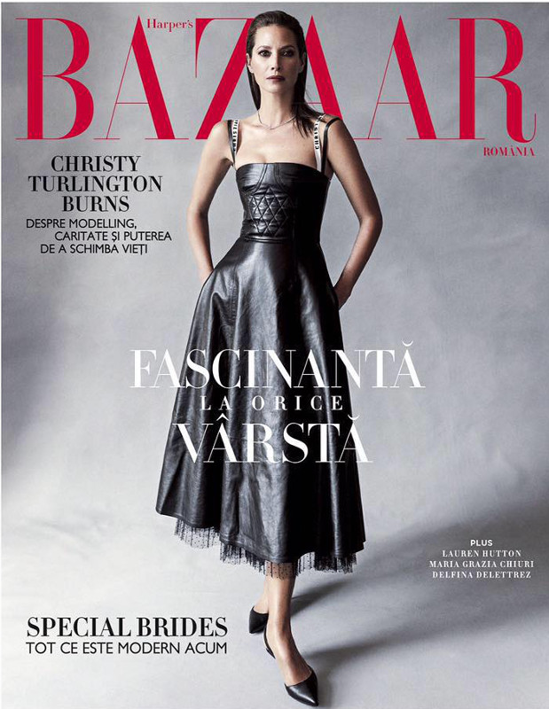 Harpers Bazaar Magazine Romania ~~  Coperta: Christy Turlington Burns ~~ Aprilie 2017