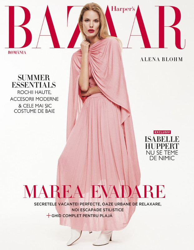 Harpers Bazaar Romania ~~ Coperta:  Alena Bohm ~~ Iulie-August 2017