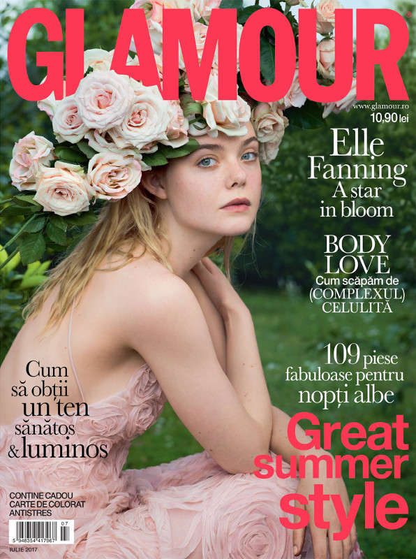 Glamour Magazine Romania ~~ Coperta: Elle Fanning ~~ Iulie 2017