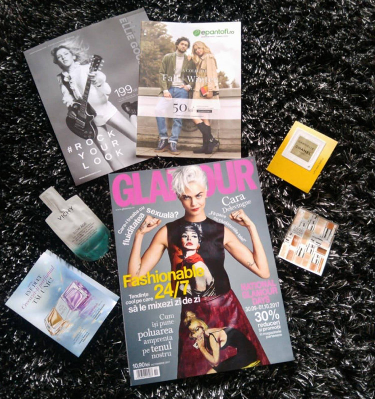 Inserturile editiei Octombrie 2017 a revistei Glamour Romania
