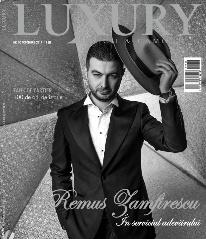 Luxury Magazine Romania ~~ Coperta:  Remus Zamfirescu ~~ Octombrie 2017