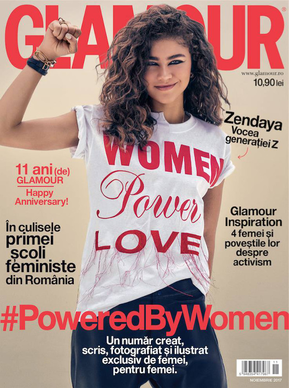 Glamour Magazine Romania ~~ Editie aniversara 11 ani ~~ Coperta: Zendaya ~~ Noiembrie 2017
