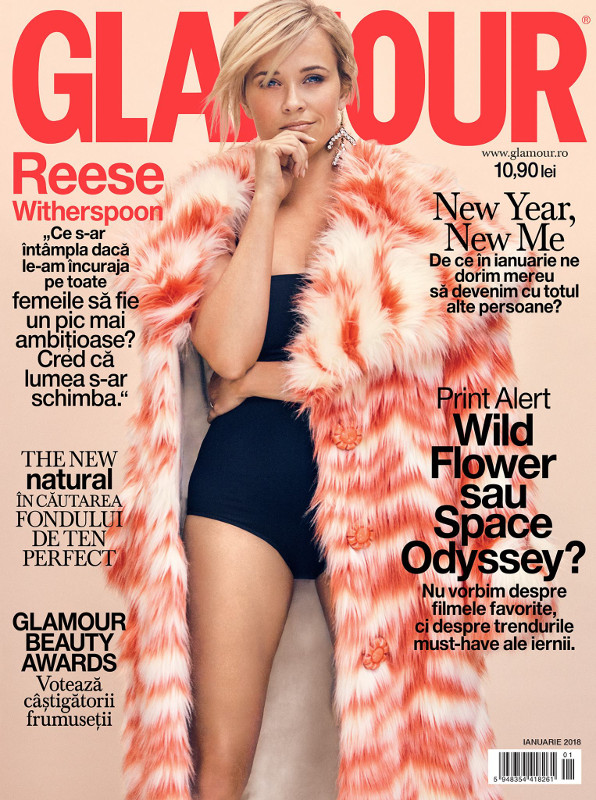 Glamour Magazine Romania ~~ Coperta: Reese Witherspoon ~~ Ianuarie 2018
