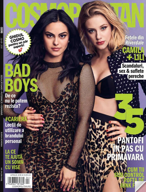 Cosmopolitan Magazine Romania ~~ Coperta: Fetele din Riverdale ~~ Aprilie 2018