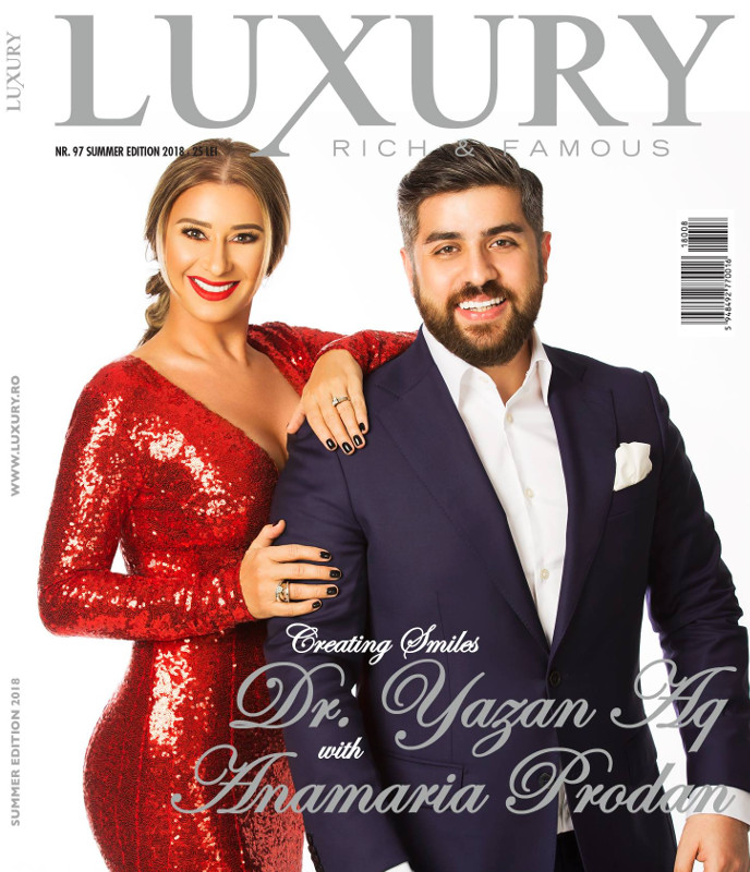 Luxury Magazine Romania ~~ Coperta: Dr. Yazan Aqrabawi si Anamaria Prodan Reghecampf ~~ Vara 2018A