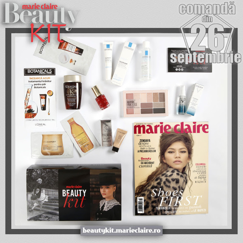 Marie Claire Beauty Kit ~~ Din 26 Septembrie 2018 ~~ Pret: 59 lei