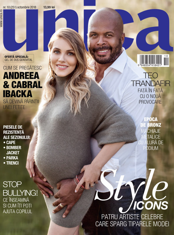 Revista UNICA ~~ Coperta: Andreea si Cabral Ibacka ~~ Octombrie 2018