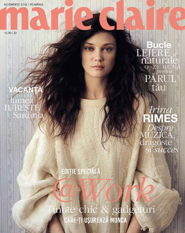 Marie Claire Magazine Romania ~~ Coperta: Diana Moldovan ~~ Noiembrie 2018