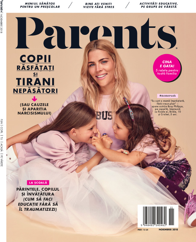Revista PARENTS ~~ Coperta:  Busy Philipps ~~ Noiembrie 2018