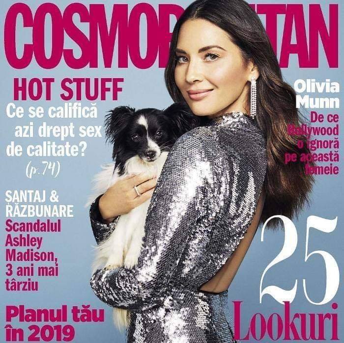 Cosmopolitan Magazine Romania ~~ Coperta: Olivia Munn ~~ Ianuarie 2019