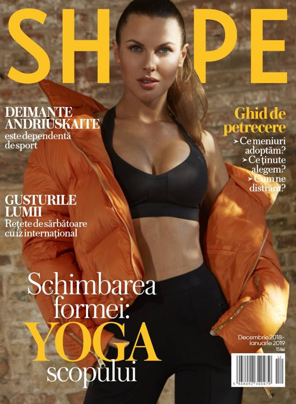 Shape Magazine Romania ~~ Coperta: Deimante Andriuskaite ~~ Decembie 2018 - Ianuarie 2019