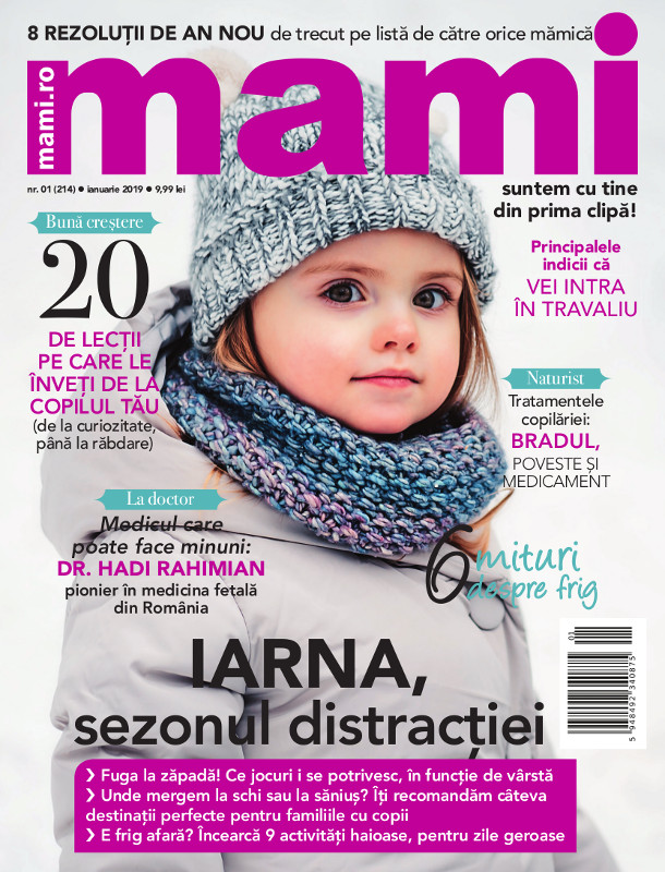 Revista MAMI ~~ Iarna, sezonul distractiei ~~ Ianuarie 2019 ~~ Pret: 10 lei