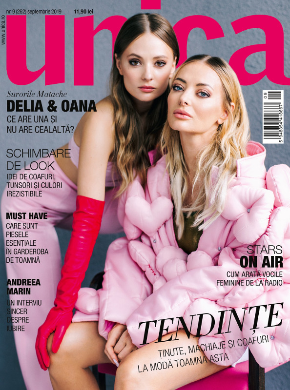 UNICA ~~ Coperta: Delia si Oana Matache ~~ Septembrie 2019