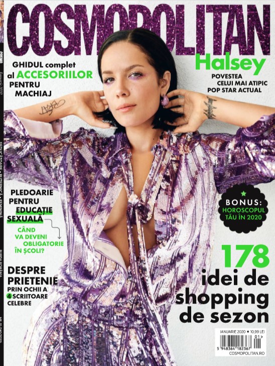 Cosmopolitan Magazine Romania ~~ Coperta: Halsey ~~ Ianuarie 2020