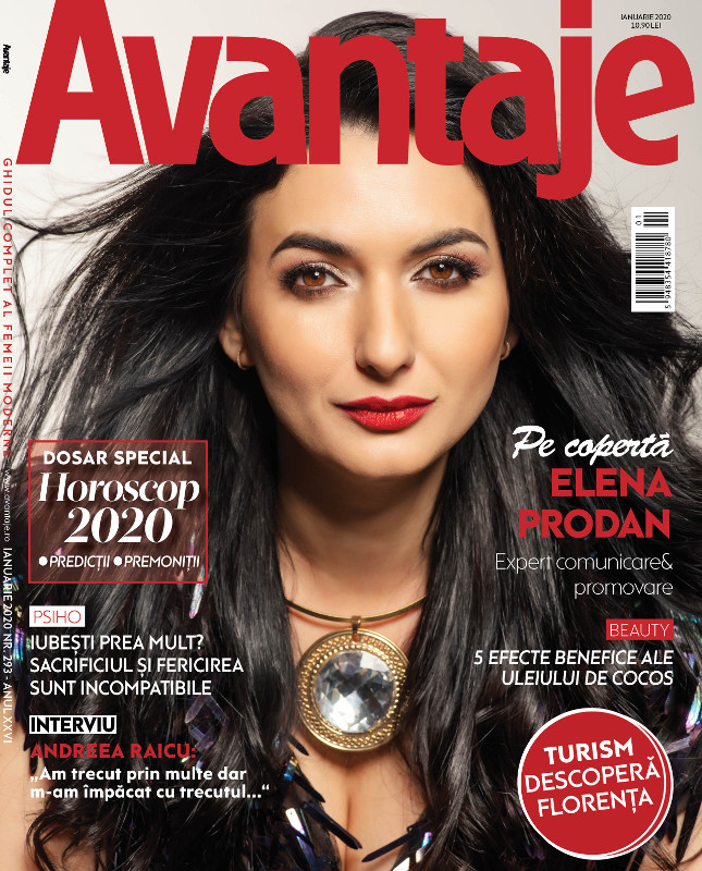 Revista AVANTAJE ~~ Coperta: Elena Prodan ~~ Ianuarie 2020