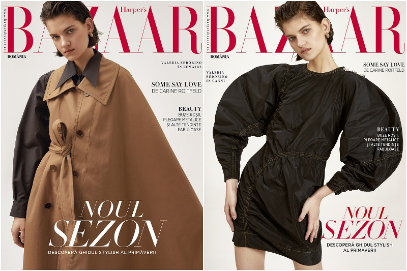 Harpers Bazaar Romania ~~ Coperta: Valeria Fedorino ~~ Martie 2020