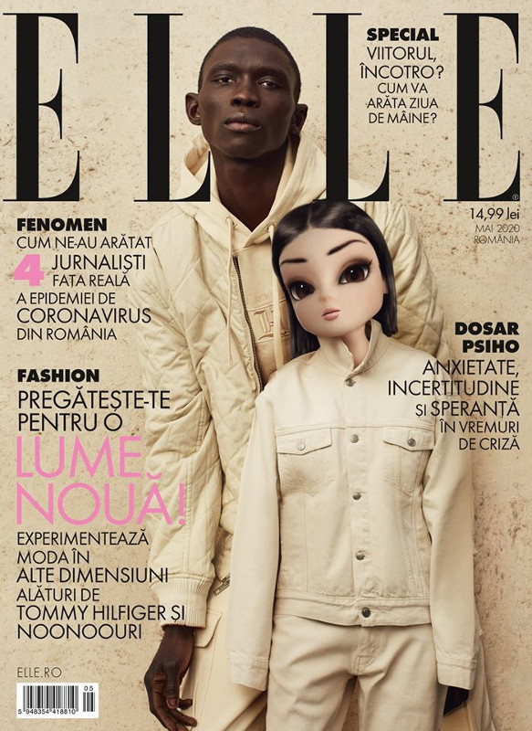 ELLE Magazine Romania ~~ Coperta: Fernando Cabral si Noonoouri ~~ Mai 2020
