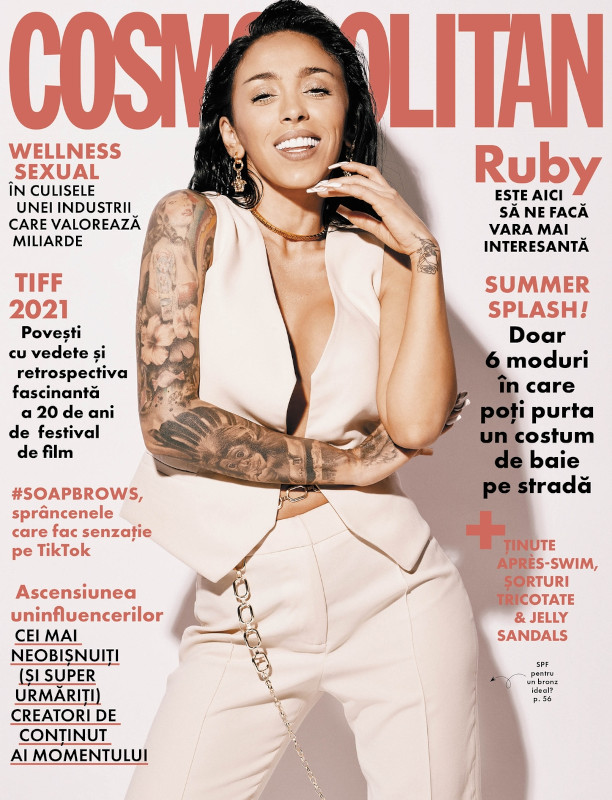 Cosmopolitan Magazine Romania ~~ Coperta: Ruby ~~ Iulie 2021