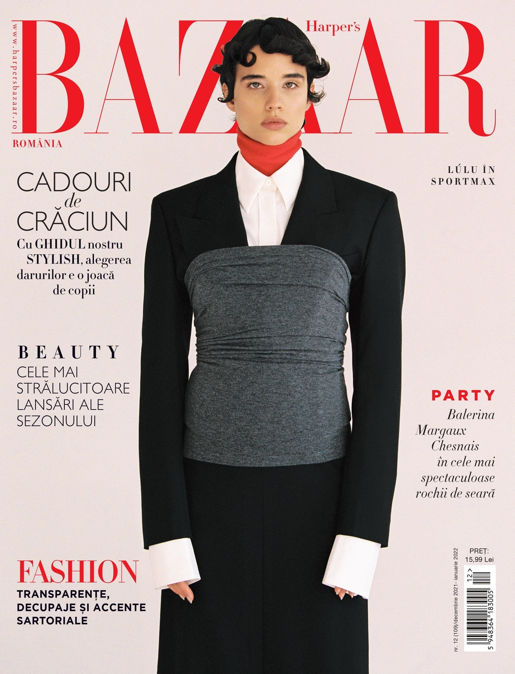 Harpers Bazaar Magazine Romania ~~ Coperta: Lulu ~~ Decembrie 2021 - Ianuarie 2022