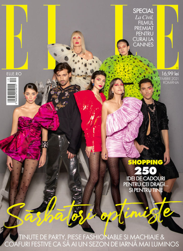 ELLE Magazine Romania ~~ Coperta:  Delia, Dana Rogoz, Emil Rengle, Alice Cavaleru, Mimi, Alex Vang și Smaranda Știrbu  ~~ Decembrie 2021
