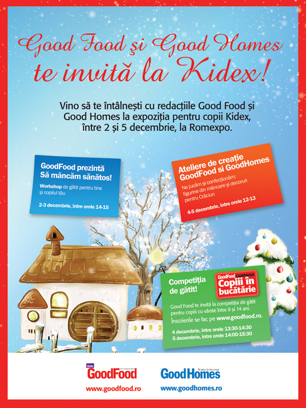 Good Food şi Good Homes vă invită la Kidex! ~~ 2-5 decembrie 2010 ~~ Romexpo, Bucuresti