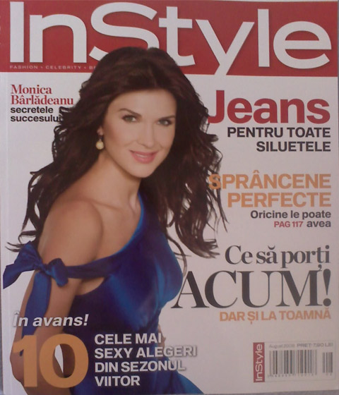Coperta revistei InStyle, August 2008