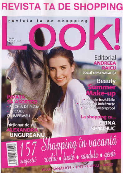 Coperta revistei Look!, August 2008
