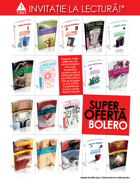 Bolero :: Promo colectia de 17 carti de la Editura Trei :: August 2009