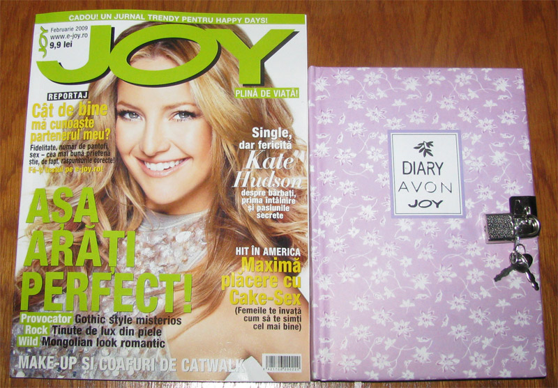 Joy Romania :: Februarie 2009 :: Kate Hudson :: Jurnal trendy pentru happy days Avon&Joy