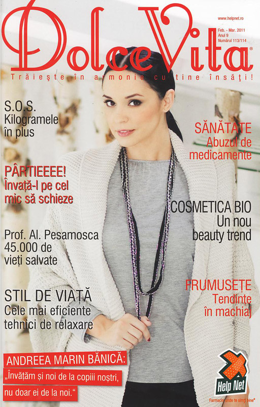 Revista gratuita Dolce Vita ~~ pentru farmacia Help Net ~~  Februarie-Martie 2011