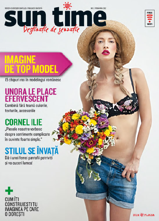 Revista gratuita Sun Time ~~ pentru mall-ul Sun Plaza, Bucuresti ~~ Primavara 2012