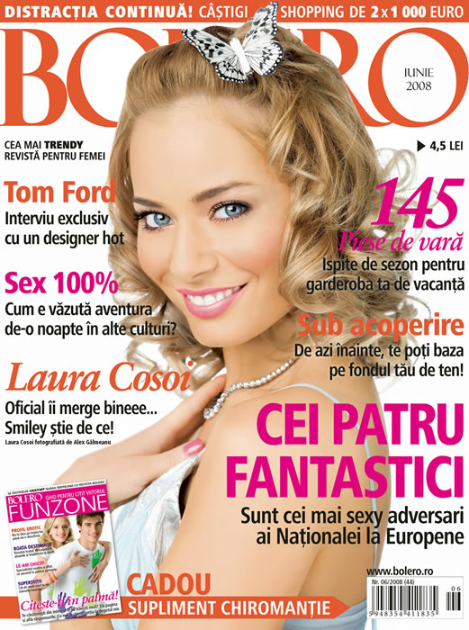Coperta revistei Bolero, Iunie 2008