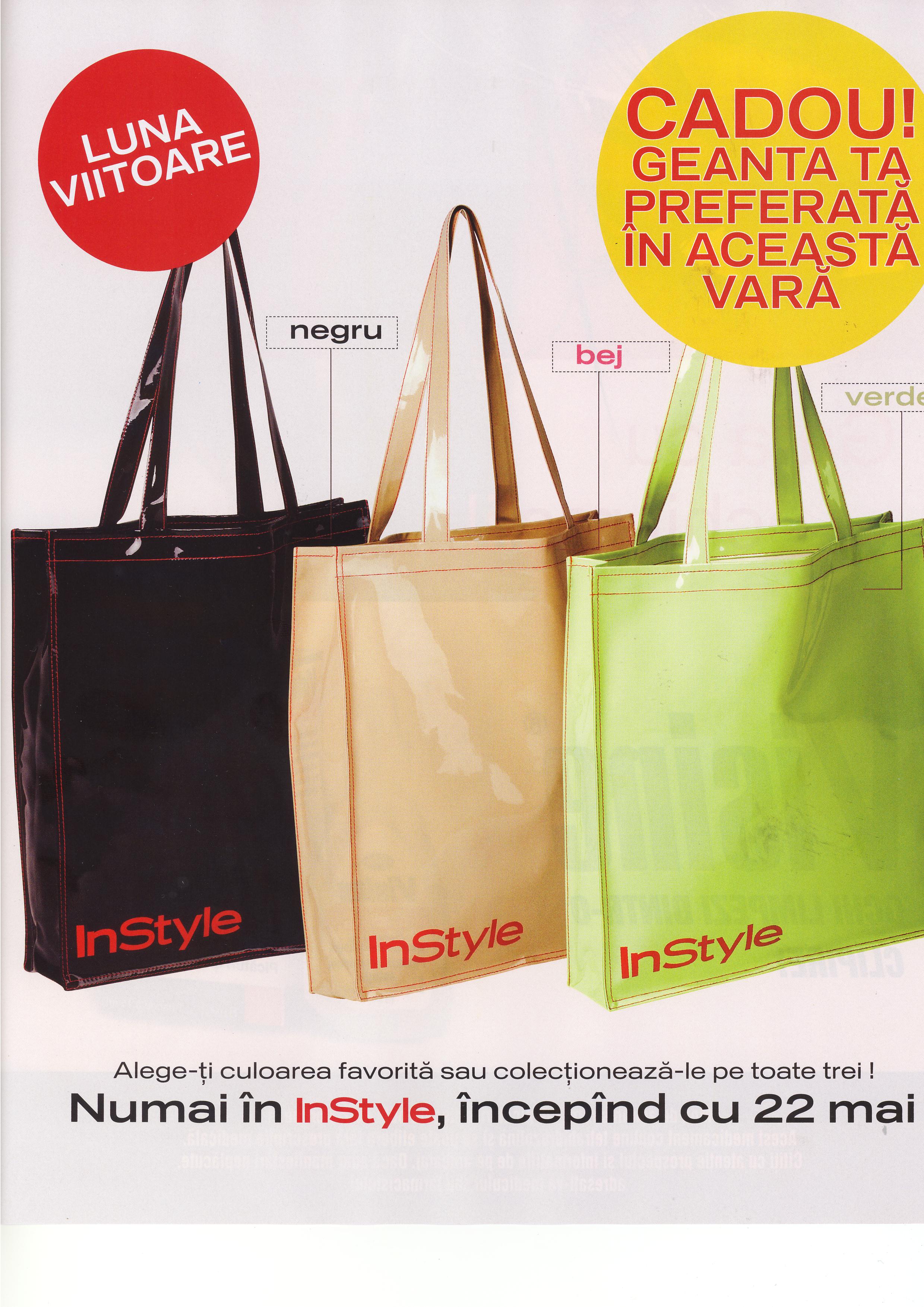 Promo cadou revista In Style, Iunie 2008